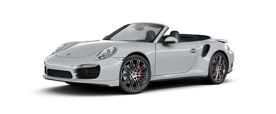 Porsche 911 Turbo Cabriolet Rhodium Silver Metallic Porsche 911 Turbo Cabriolet Rhodium Silver Metallic