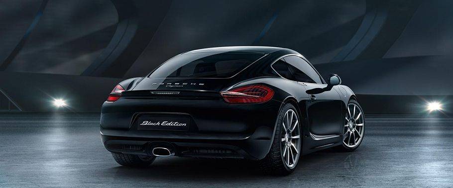 Porsche Cayman Black Edition Front Medium View Porsche Cayman Black Edition Front Medium View