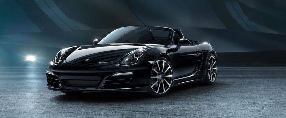 Boxster Black Edition Front angle low view Boxster Black Edition Front angle low view