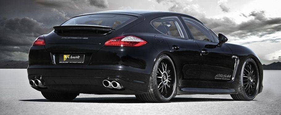 Panamera S Rear angle view Panamera S Rear angle view