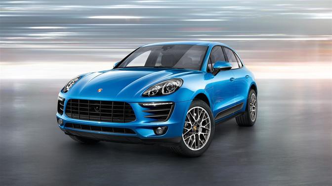 Porsche Macan S Front Angle High View Porsche Macan S Front Angle High View