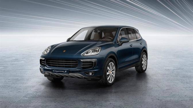 Porsche Cayenne S Front Angle High View Porsche Cayenne S Front Angle High View