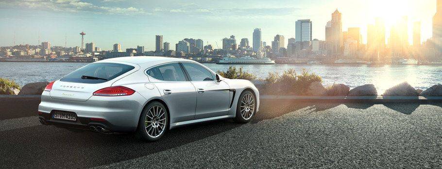 Panamera Rear angle view Panamera Rear angle view