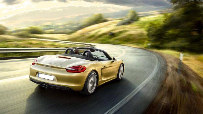 Boxster Rear angle view Boxster Rear angle view