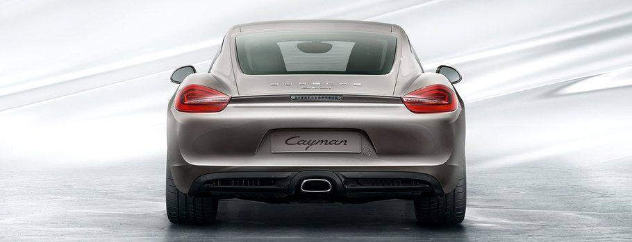 Full Rear View of Porsche Cayman Full Rear View of Porsche Cayman