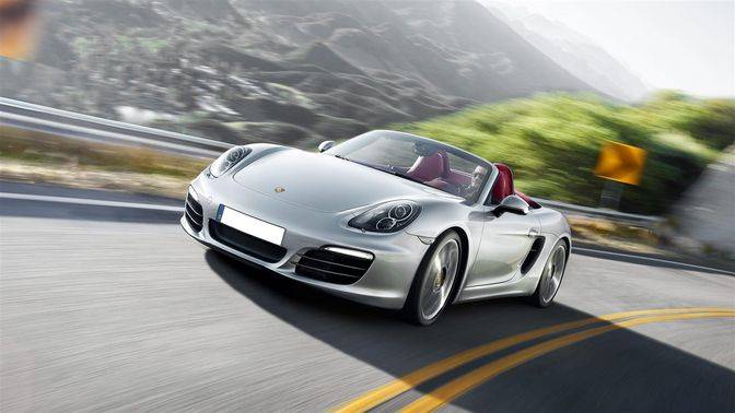 Porsche Boxster S Front Angle High View Porsche Boxster S Front Angle High View