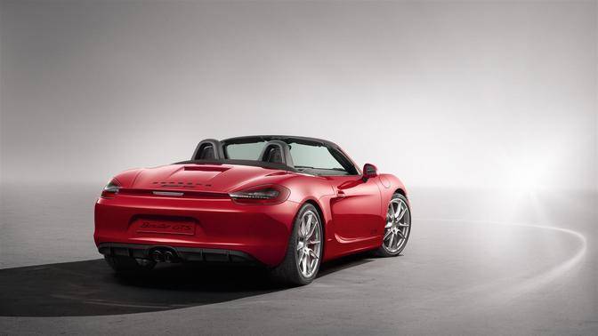 Boxster GTS Rear angle view Boxster GTS Rear angle view