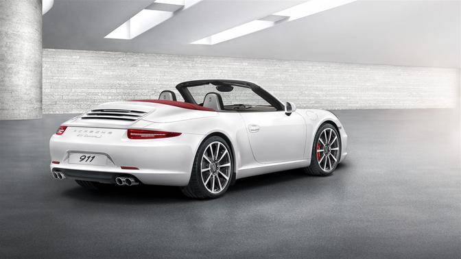 911 Carrera S Cabriolet Rear angle view 911 Carrera S Cabriolet Rear angle view