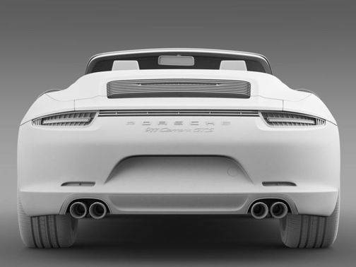 Full Rear View of Porsche 911 Carrera GTS Cabriolet Full Rear View of Porsche 911 Carrera GTS Cabriolet