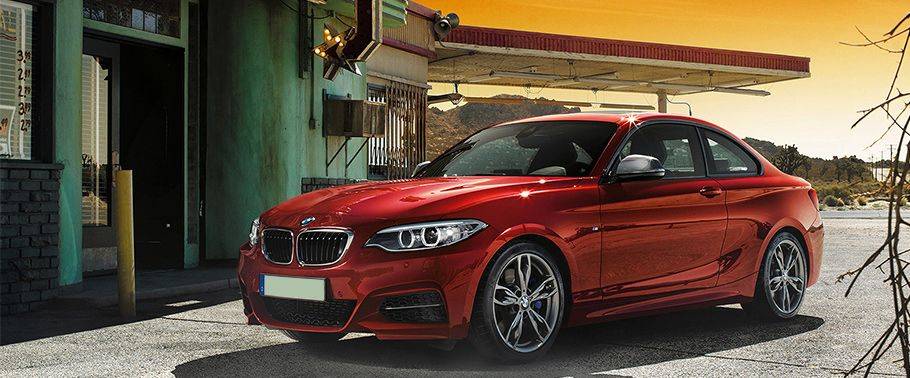 BMW 2 Series Coupe Front Angle High View BMW 2 Series Coupe Front Angle High View