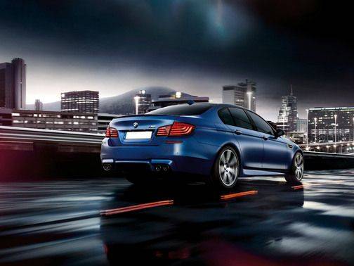M5 Sedan Rear angle view M5 Sedan Rear angle view
