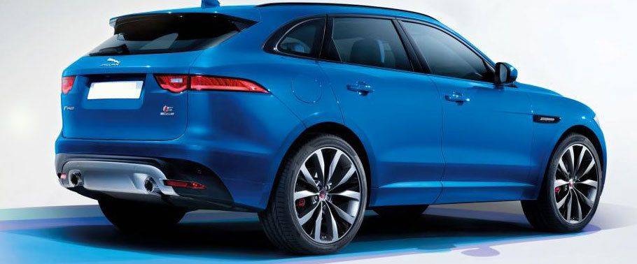 F-Pace Rear angle view F-Pace Rear angle view