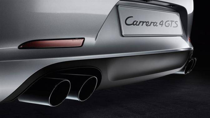 Exhaust Pipe of Porsche 911 Carrera 4 GTS Cabriolet Exhaust Pipe of Porsche 911 Carrera 4 GTS Cabriolet